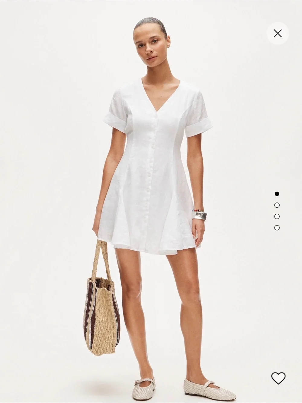 J. Crew Fleur Mini Dress Linen